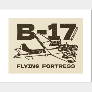 B-17 Bomber WW2 Plane Posters and Art